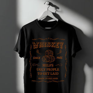 T-shirt Drôle Whiskey depuis 1405   Cadeau vintage Irish P
