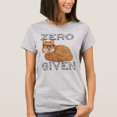 T-shirt Drôle Zero Fox Donné (Devant)