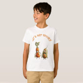 T-shirt Drôle zombie légumes Halloween (Devant entier)