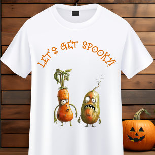 T-shirt Drôle zombie légumes Halloween