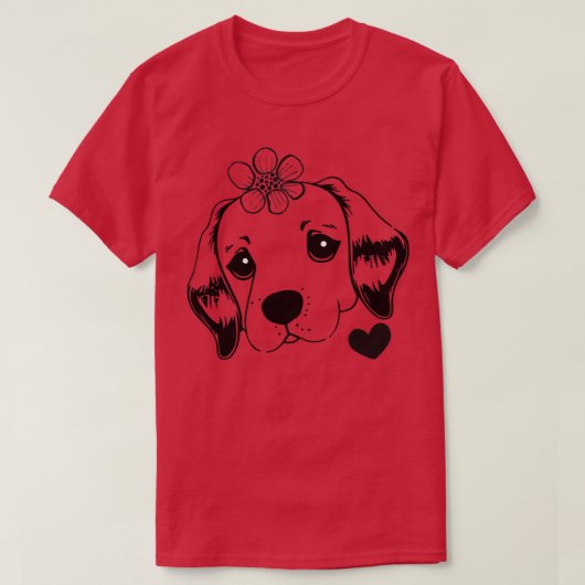 T-shirt drôles Chiens vous aiment farouchement et pour tou (Design devant)