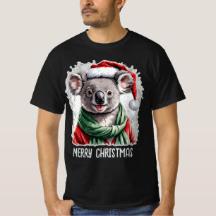 T-shirt Drôles de Animaux de Noël Préférés - Koala 1