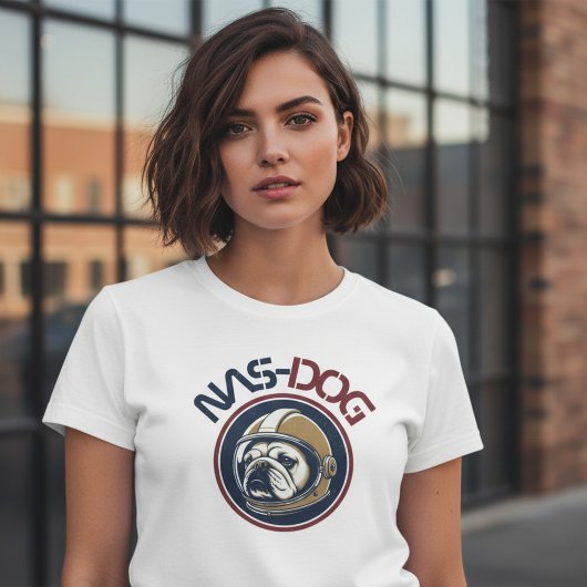 T-shirt Drôles de chiens astronautes dans l'espace