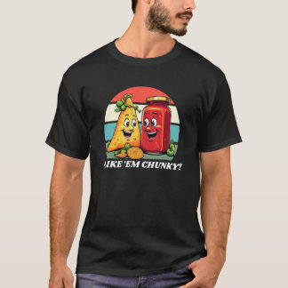 T-shirt Drôles de chips et salsa, j'aime qu'ils soient épa