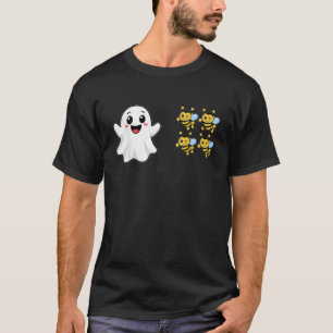 T-shirt Drôles de fantômes Boo Abeilles Halloween Boo 4 Ab
