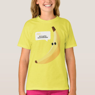 T-shirt Drôles de faveurs de fête à la banane rétro avec j