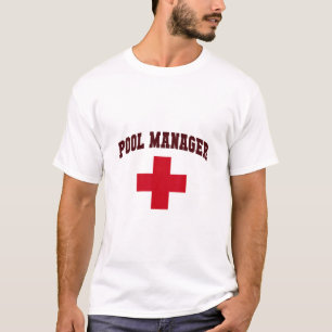 T-shirt Drôles de filles gérantes de piscine de camp de ga