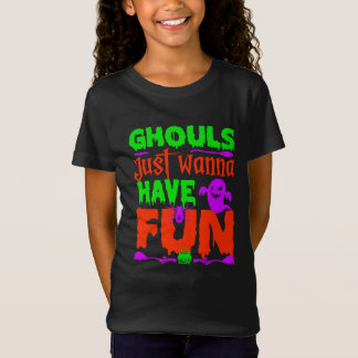 T-Shirt Drôles de goules d'Halloween veulent juste s'amuse