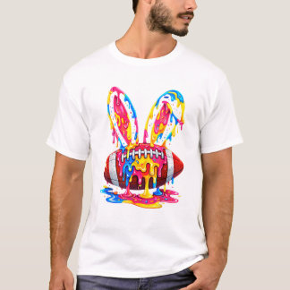 T-shirt Drôles de lapin de Pâques oreilles de football pei