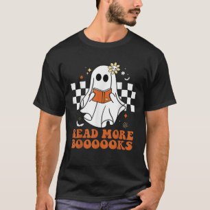 T-shirt Drôles de Livres Fantôme Lit Plus de Livres Prof M