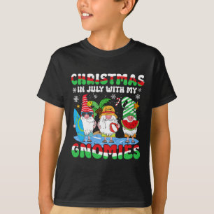 T-shirt Drôles de vacances d'été Gnomies Nains de Noël
