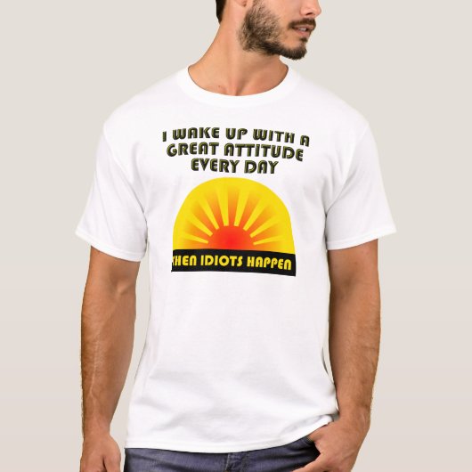 T-shirt drôles d'idiots (Devant)