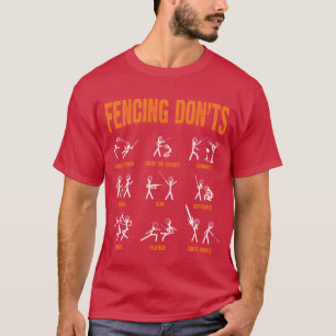 T-shirt Drôles d'interdits d'escrime Sport d'escrime Escri