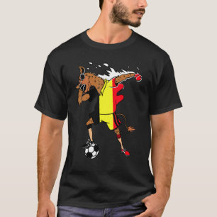 T-shirt Dromedary Camel Belgique Drapeau Footba Footba