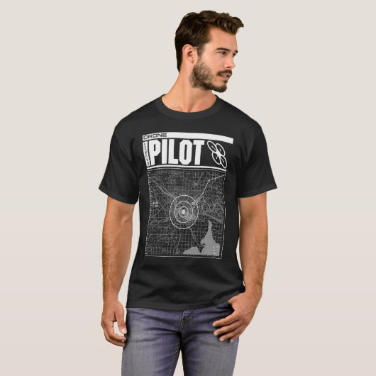 T-shirt Drone Expert Pilot (Devant entier)