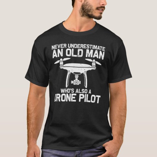 T-shirt Drone For Men Women Drone Camera Pilot   (Devant)