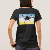 T-shirt Drone Noir Ukrainien (Dos)