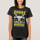 T-shirt Drone Pilot Enthusiasts Wings If I Duck you Should (Devant)