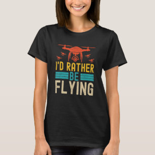 T-shirt Drone Pilote Volant Quadcopter Racing Drone Copter