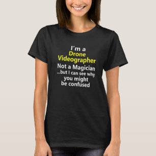 T-shirt Drone vidéaste vidéographie emploi carrière occupa