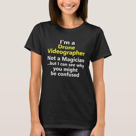 T-shirt Drone Videographer Videography Video Job Career Oc (Devant)