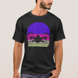 T-shirt Drone vintage Rétro Drone Silhouette Aéronef Quad