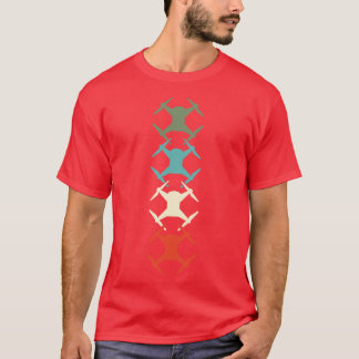T-shirt Drones Quadcopter Vintage