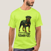 T-shirt Drool Is Cool – Rottweiler Rules (Devant)