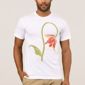 T-shirt drooping Flower Mens (Devant)