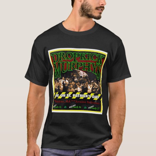 T-shirt Dropkick Murphys  en direct le jour de la Saint-Pa (Devant)
