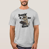 T-shirt Droppin' My New Release Chien Hip-Hop (Devant)
