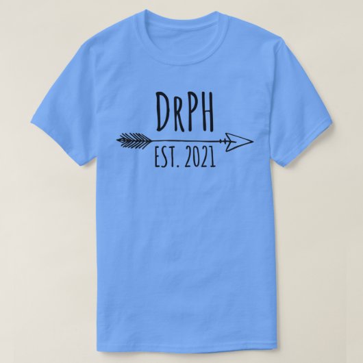 T-shirt DrPH Est 2021 Docteur en santé publique 2021 Diplô (Design devant)