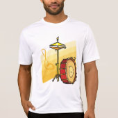 T-shirt Drum and Cymbal Music Percussion Art (Devant)