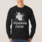T-shirt Drum Crew Awesome Tee : Beats and Laughter Unite! (Devant)