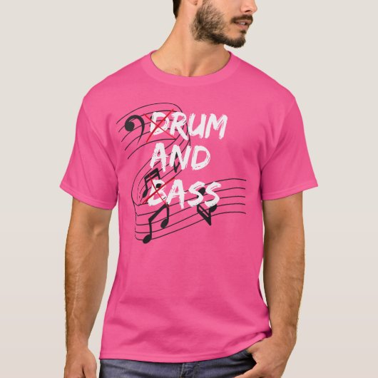 T-shirt Drum Et Basse Sarcastique Funny Rhythm Instruments (Devant)