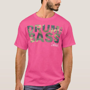 T-shirt Drum Et Basse Soldat Dnb Jungle Musique Camo