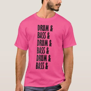 T-shirt Drum Femme Et Musique De Basse Liquide Jungle Edm