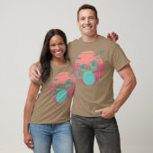 T-shirt Drum Kit Synthwave gift (Unisexe)