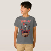 T-shirt Drum Like Nobody's Night-Night Cool Woodpecker Dru (Devant entier)