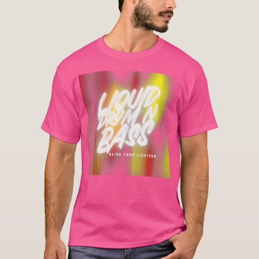 T-shirt Drum Liquide Et Basse Musique Dnb Musique Liquid F (Devant)