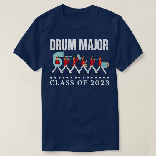 T-shirt Drum Major Class of 2023 Senior Marching Band (Design devant)