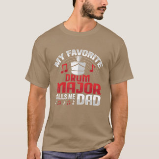 T-shirt Drum Major m'appelle Papa Conception pour une fami
