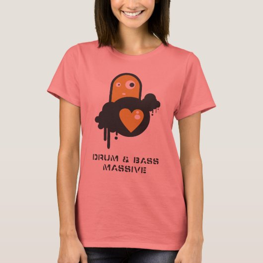 T-shirt Drum N Bass Massive par Ian Diedericks (Devant)