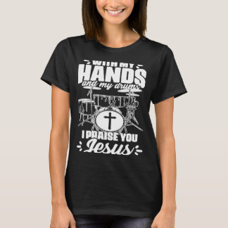 T-shirt Drumage Percussion Percussion Percussion Chrétienn