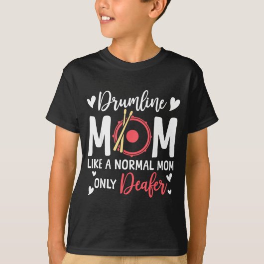 T-shirt Drumline Mom Like A Normal Mom Drumming Lover Drum (Devant)