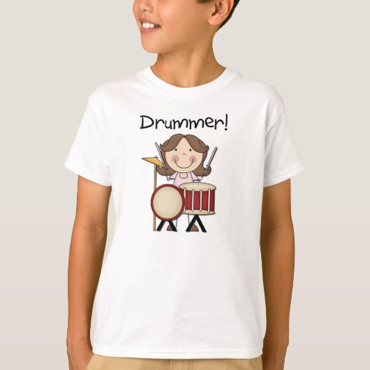 T-shirt Drummer - Chemises et cadeaux féminins (Devant)