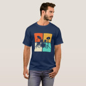 T-shirt Drummer Drumset Vintage (Devant entier)