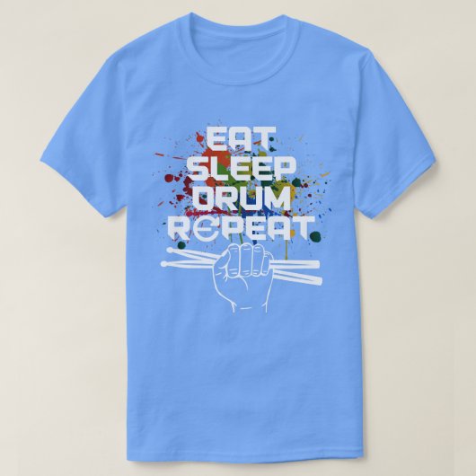 T-shirt Drummer Drumsticks Musique Drums Cadeaux (Design devant)