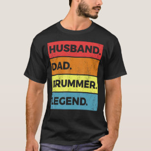 T-shirt Drummer Ensemble de tambours papa mari pour batteu