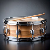 T-Shirt Drummer Girl mignonne texte violet et blanc